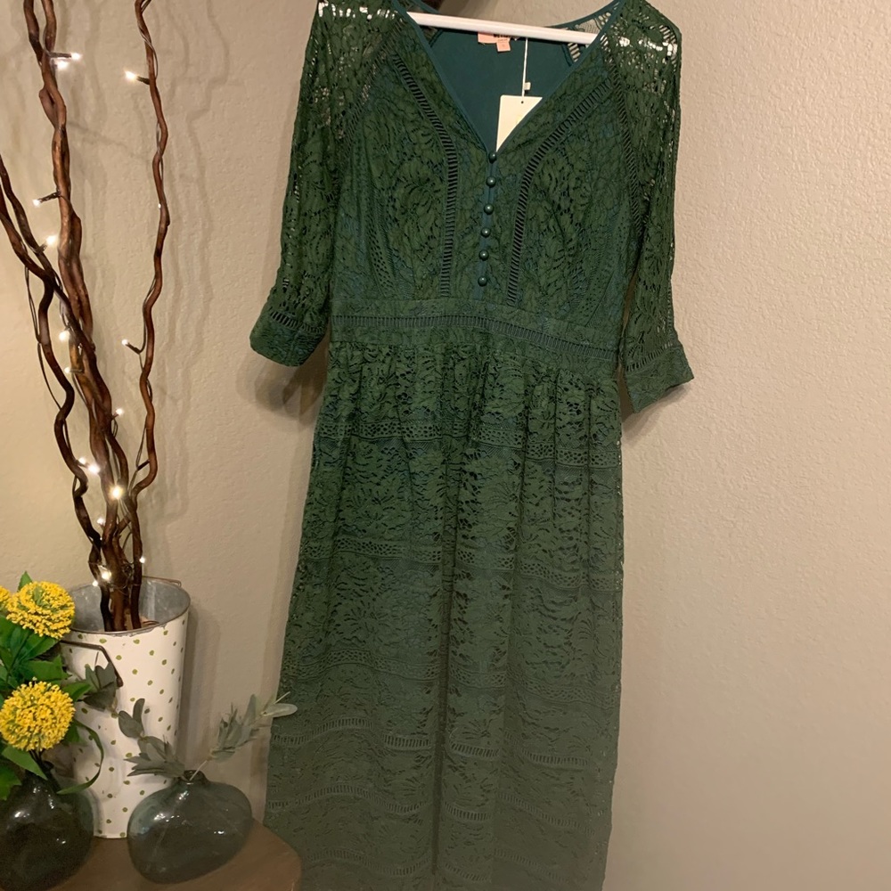 Gorgeous Forest Green Metisu Dress